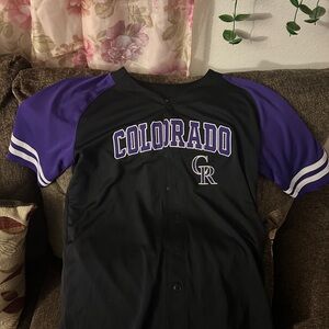 Colorado Black and Purple Baseball Jersey